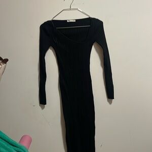 Black asymmetrical top dress size small